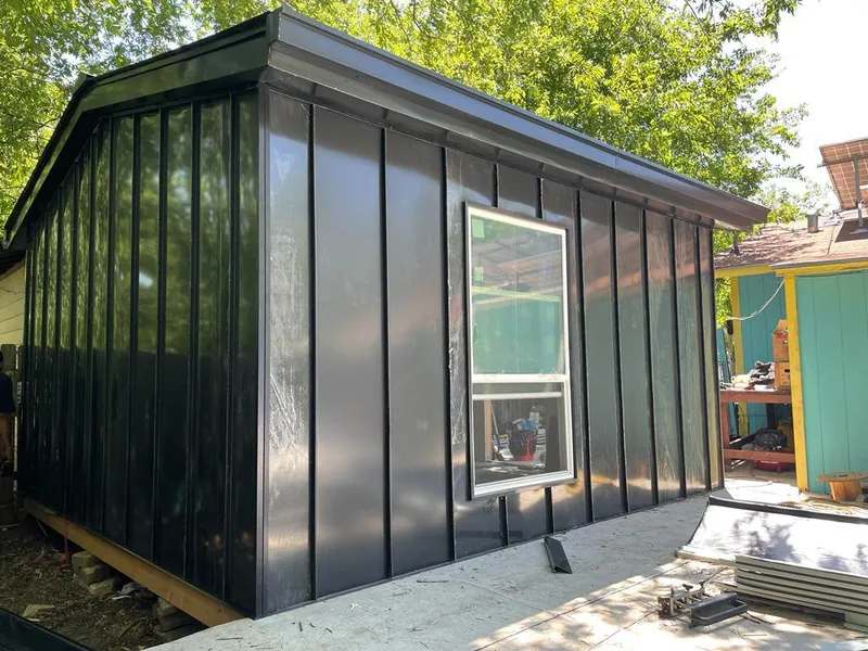 Black standing seam metal wall panels for Metal Roof Installation in Bloomfield